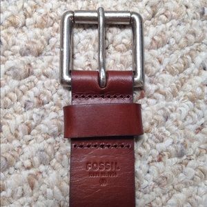 Leather Fossil Belt